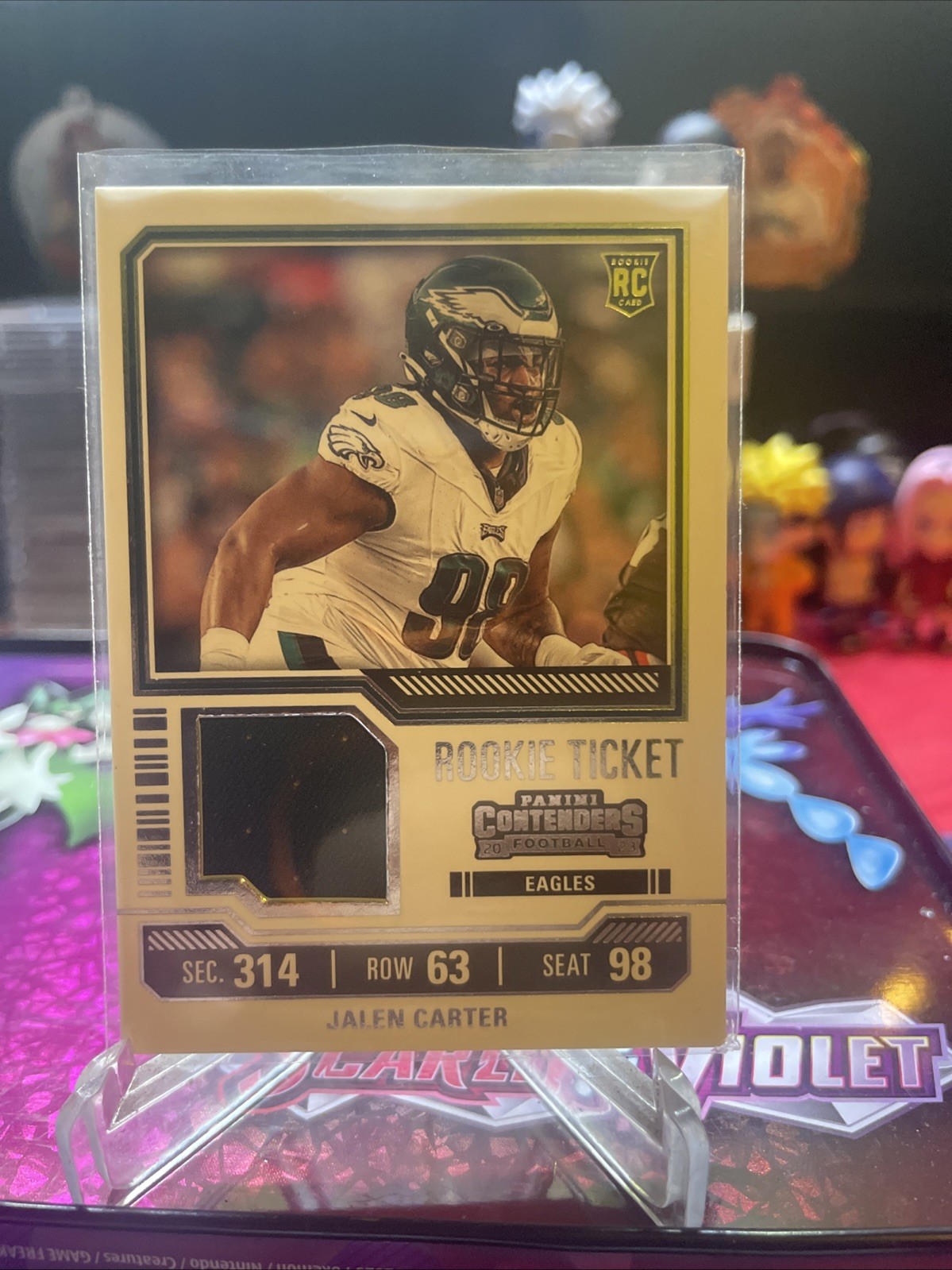 2023 Panini Contenders - Rookie Ticket Swatches Jalen Carter #TS14 (MEM, RC)