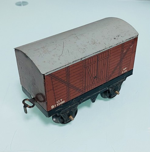 Hornby B7 55480 - Spur O - Vintage Tinplate 12T Güterwagen - Eisenbahn Spielzeug Zug | Zustand: Used