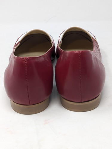 Steven Salario Shoes Handcrafted Navajo Leather Red White Flats Womens Size 10 M - Picture 10 of 11