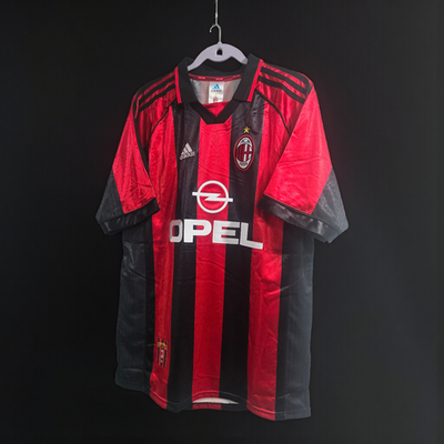 AC MILAN HOME 1998/1999 - RETRO JERSEY - SOCCER - MALDINI # 3
