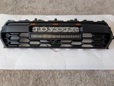 Black Front Bumper Grille For TOYOTA TACOMA 2024 Grill With LED & Light bar