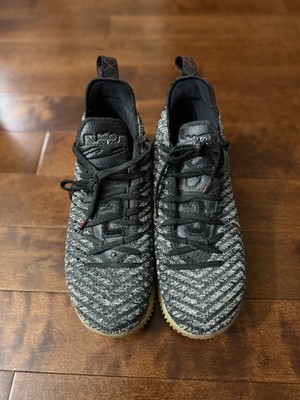 Nike LeBron 16 Oreo Black/Gray/White Men s Mid Top Sneakers AO2588-006