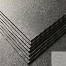 Pack of 2 ABS Plastic Sheet, Black Plastic Sheet 8" x 12" x 1/8" Thick 3mm Rigid