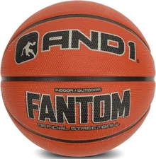AND1 Fantom Rubber Basketball: Official Regulation Size 7 (29.5 inches) Streetba