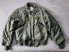 Vintage CWU-45/P Winter Weight Flight Jacket Isratex Inc Green Size Large