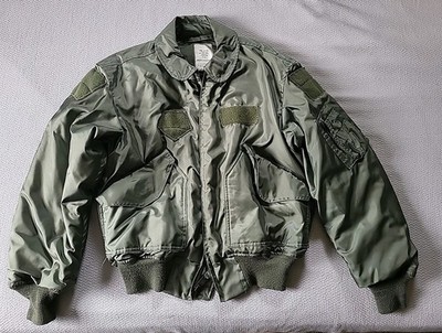 Vintage CWU-45/P Winter Weight Flight Jacket Isratex Inc Green