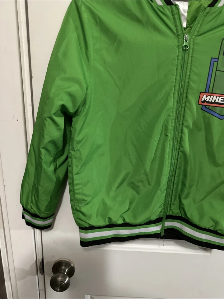 Abrigo Minecraft con cremallera talla mediana 8 para niños Foto 3 de 4