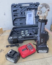 6Ton 18V Cordless Electric Hydraulic Crimping Tool Electrician Cable Lug Crimper