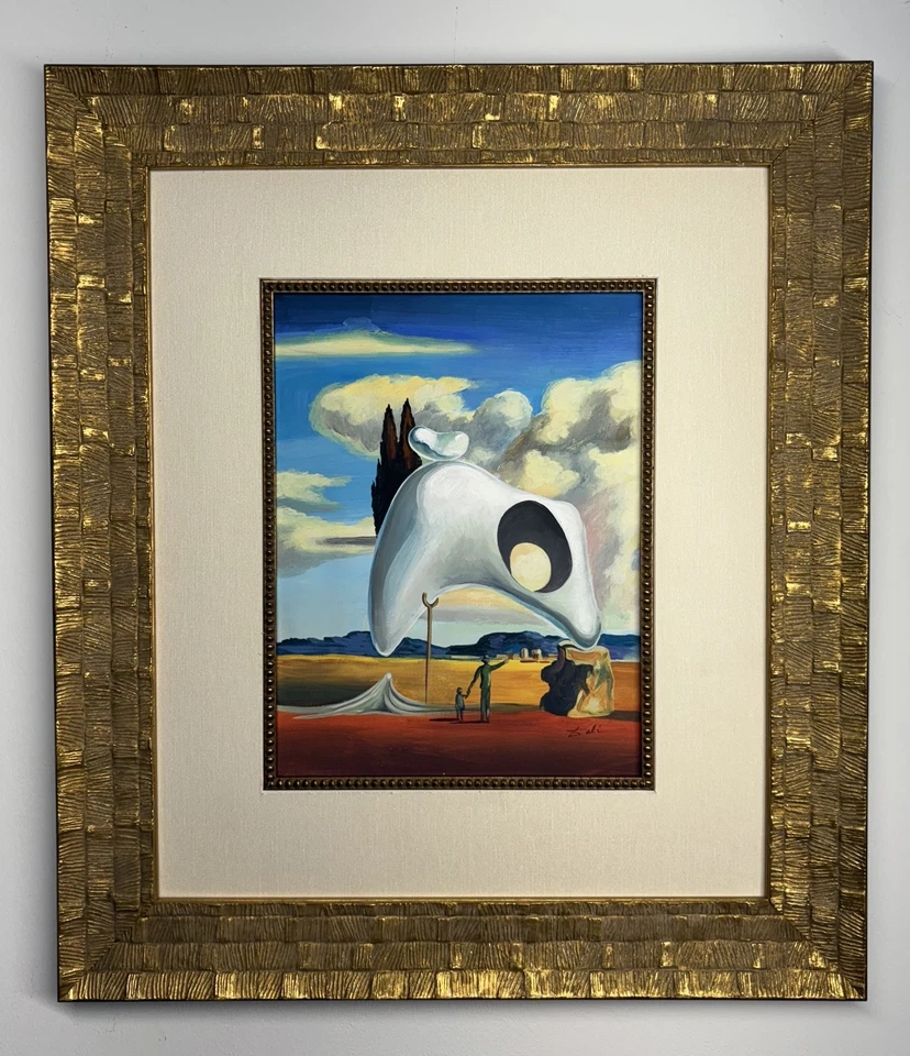 萨尔瓦多·达利水彩/水粉纸 1904 - 1989 年手工签名风格  — 第 2/4 张图片