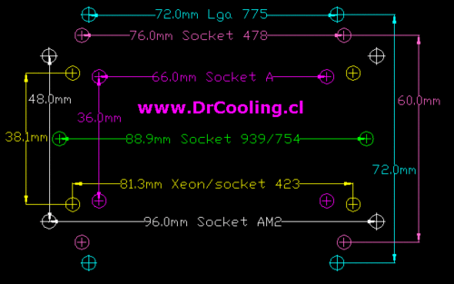 CPU Kühler Flüssigkeit/Wasser Block:Alphacool Nexxos XP Plexi Pro Light.V;2.Soc-775 - Bild 6 von 6