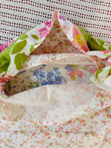 Martha Stewart Floral Standard Pillow Shams Beautiful Watercolor Reversible - Picture 10 of 14
