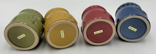 4er Set Mini mehrfarbige Keramik Töpfe mit geprägtem Bauernhof Tiere Landdekor - Bild 10 von 13