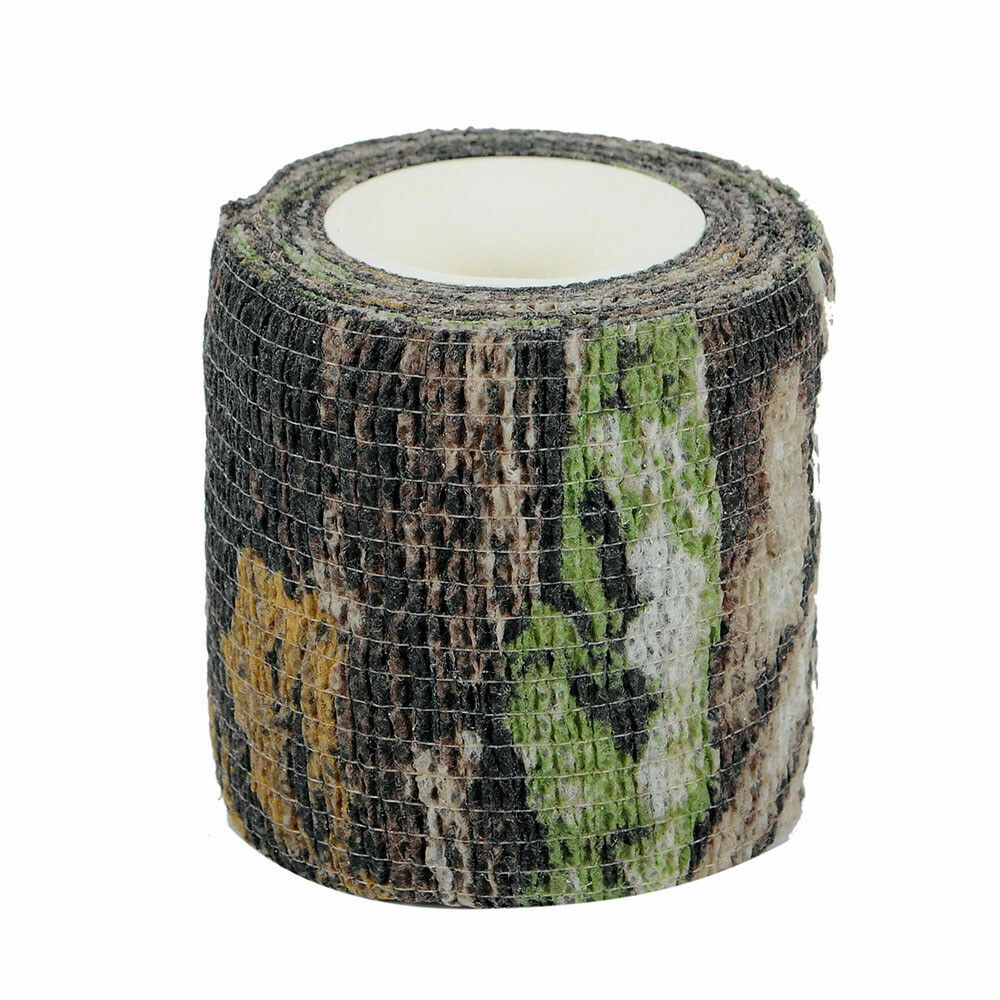 5 Rolls Camo Stealth Webbing Tape - Stretch Wrap For Rifle, Gear, Hunting Camouflage