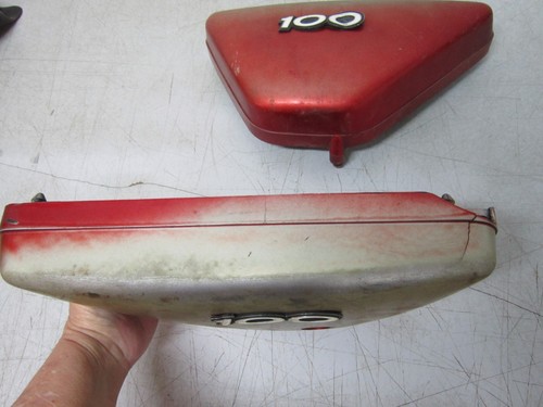1973-76 Kawasaki G7 100cc Side Covers Left Right Side Cover - Picture 3 of 9