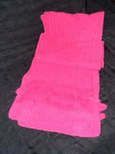 Moda International Pink Wool Blend Scarf with Waterfall Ruffle 12"x85" ~Soft~