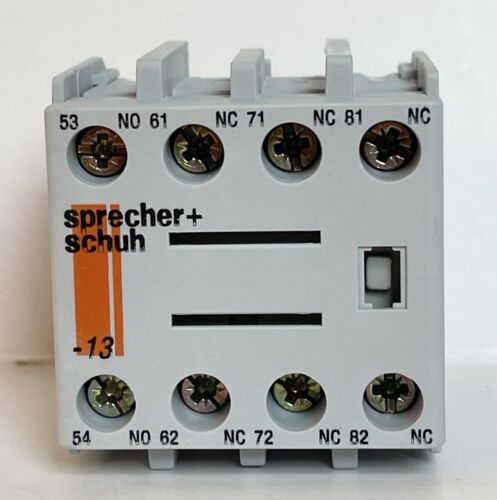 Sprecher Schuh CS7-PV-13 Auxiliary Contact Front Mounting 1NO 3NC NO BOX - Picture 2 of 6