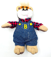 Talking Bubba 8" Talking Stuffed Animal Plush Mattel 1999 Tested  Works Plaid