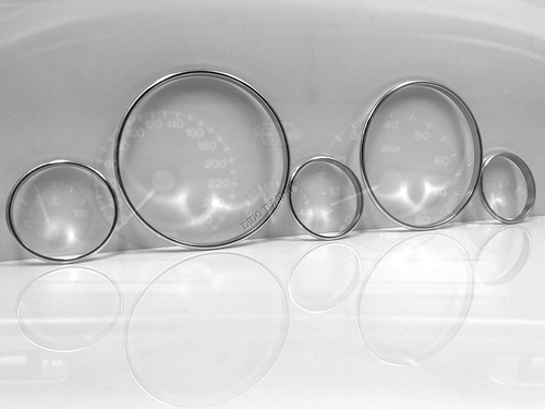 Per Lancia Kappa 1994-2001 Anelli Alluminio Strumenti Strumentazione 5 pezzi - Picture 3 of 5