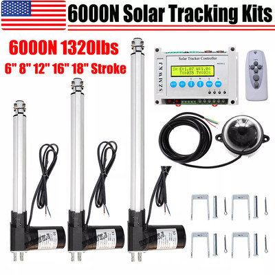 6000N Dual Axis Solar Tracker -Solar Panel Tracking System Complete Sunlight Kit