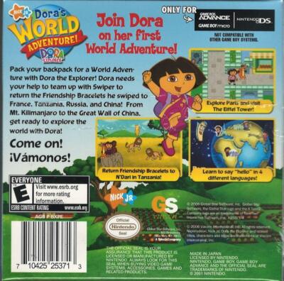 Dora the Explorer: Dora''s World Adventure GBA (Brand New Factory