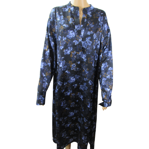 Vince Plumeria Blooms Satin Dress 