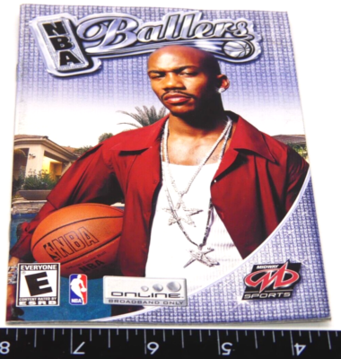 Authentic NBA Ballers Playstation 2 PS2 No Game Manual Only