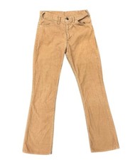 Vintage 70s Levis 504 White Tab Tan Corduroy Boot Cut Pants