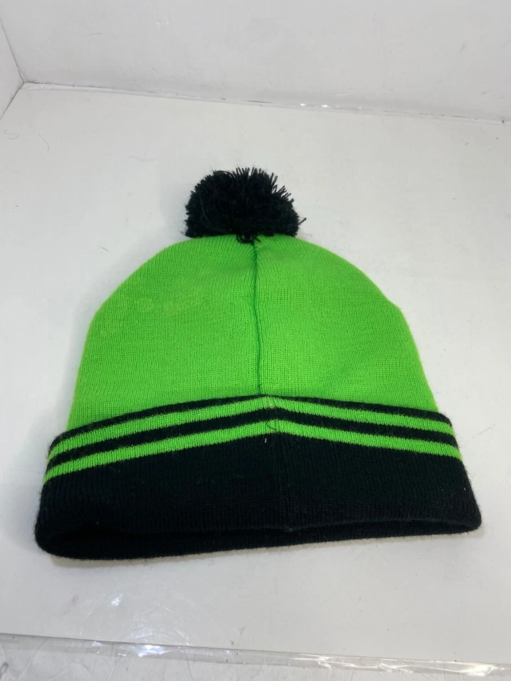 🍌 KIDS TODDLER SIZE GREEN BLACK TMNT TEENAGE MUTANT NINJA TURTLES BEANIE HAT K9 - Image 4 of 4