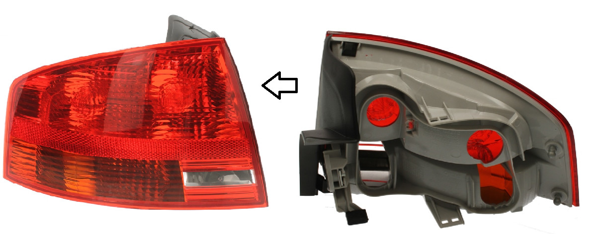 Feu arrière gauche rouge Audi A4 B7 berline à finition origine