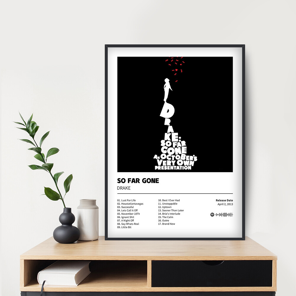 So Far Gone - Drake Album Poster 20x30