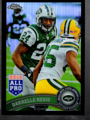 A1148- 2011 Topps Chrome Schwarz Refractors # 15 NFL Revis / 299 - Nm-Mt