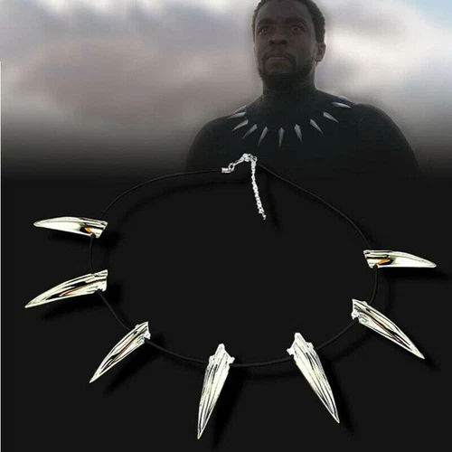 Black Panther Necklace King T'Challa Claw Paw Necklace Marvel Avengers Cosplay - Picture 1 of 7