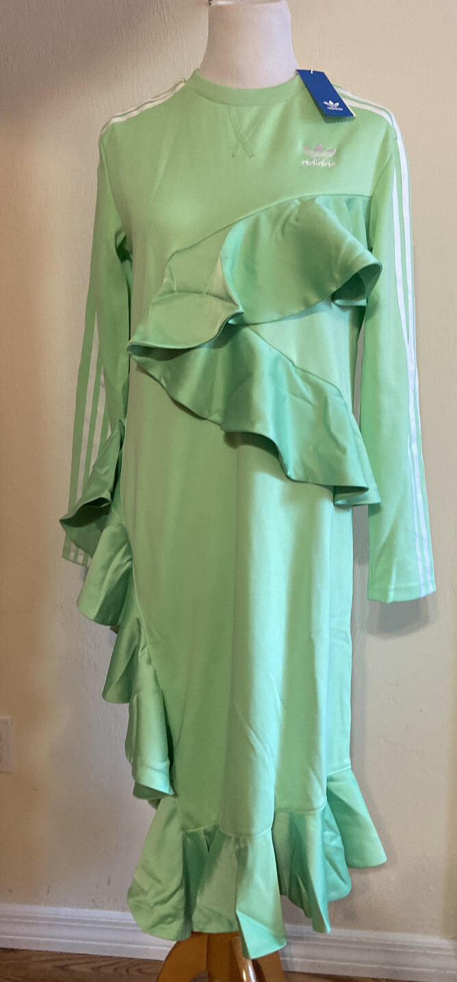 mint green adidas dress