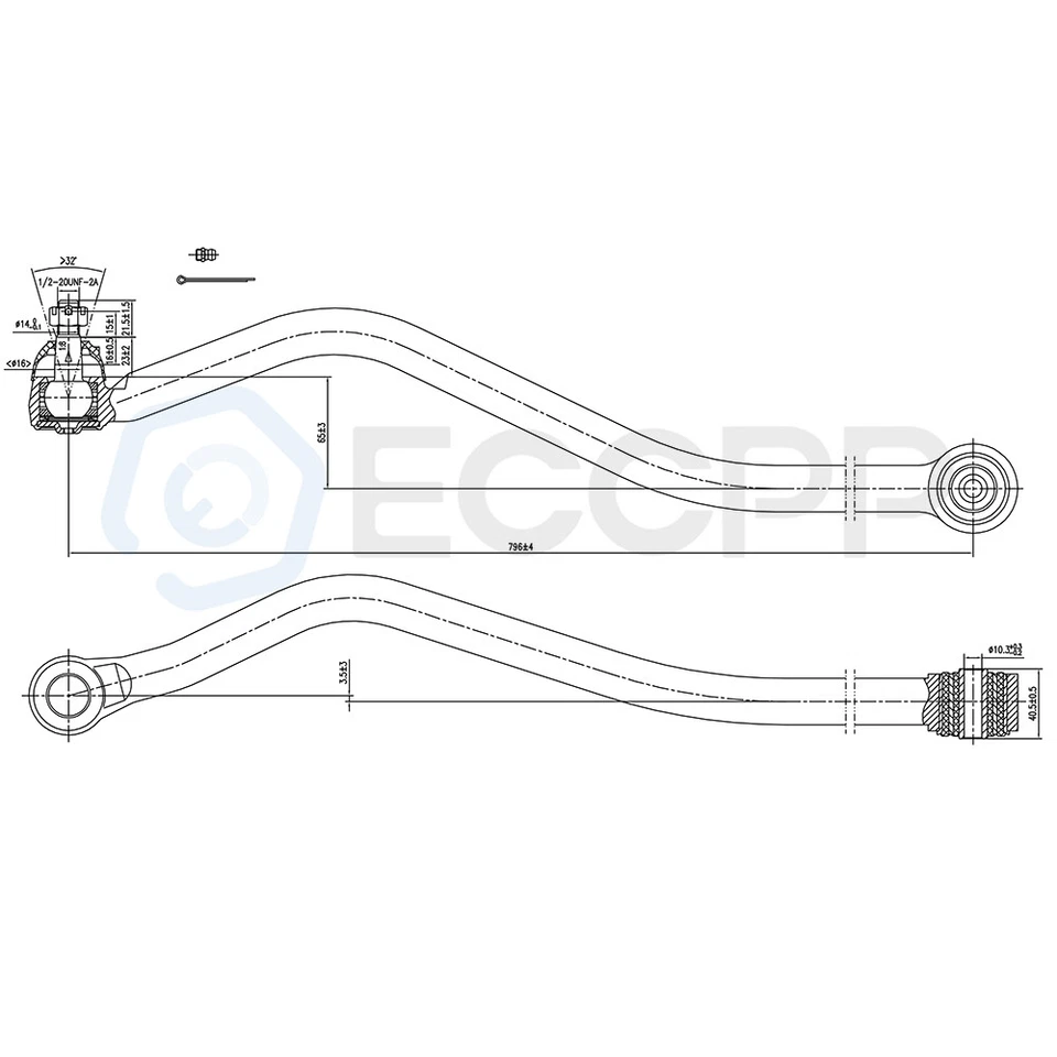 Barra de dirección delantera 7 piezas para Jeep Grand Cherokee 93-1998 5,2 L Foto 4 de 4