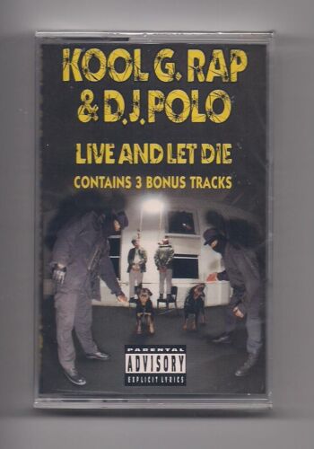 KOOL G. RAP & D.J. POLO - Live and let die SEALED cassette + 3 bonus tracks - Picture 1 of 1