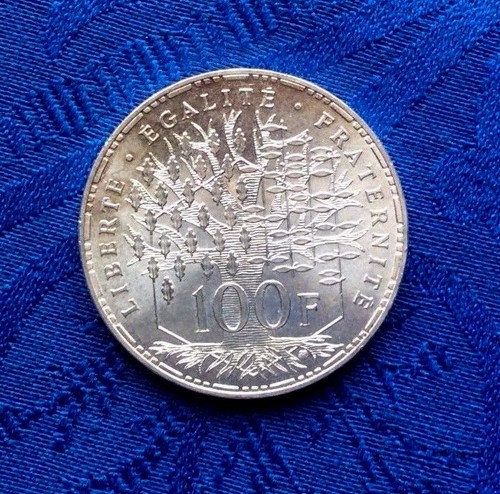 MONNAIE DE 100F PANTHEON 1982 EN ARGENT MASSIF 900% - Imagen 2 de 2