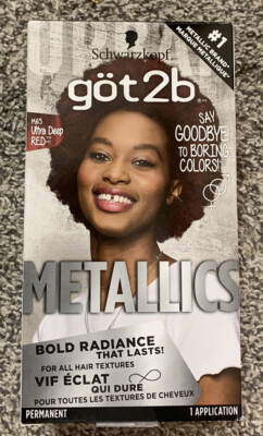 Got2B Metallics Permanent Hair Color, M65 Ultra Deep Red