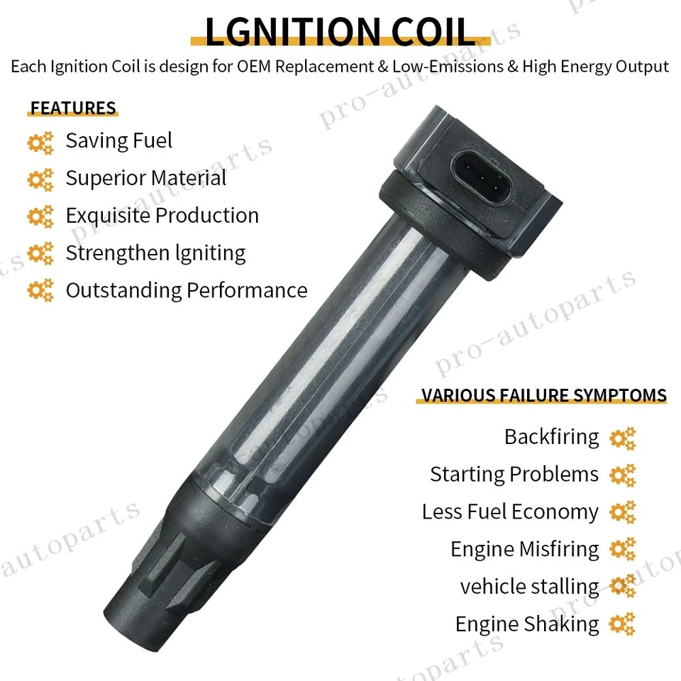 Juego de 4 bobinas de encendido y bujías para Jeep Compass Patriot 2007-2017 2,0 L 2,4 L Foto 4 de 4