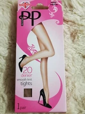 Pretty Polly 20 denier Chiffon smooth knit Nylon tights. Size SM/SP