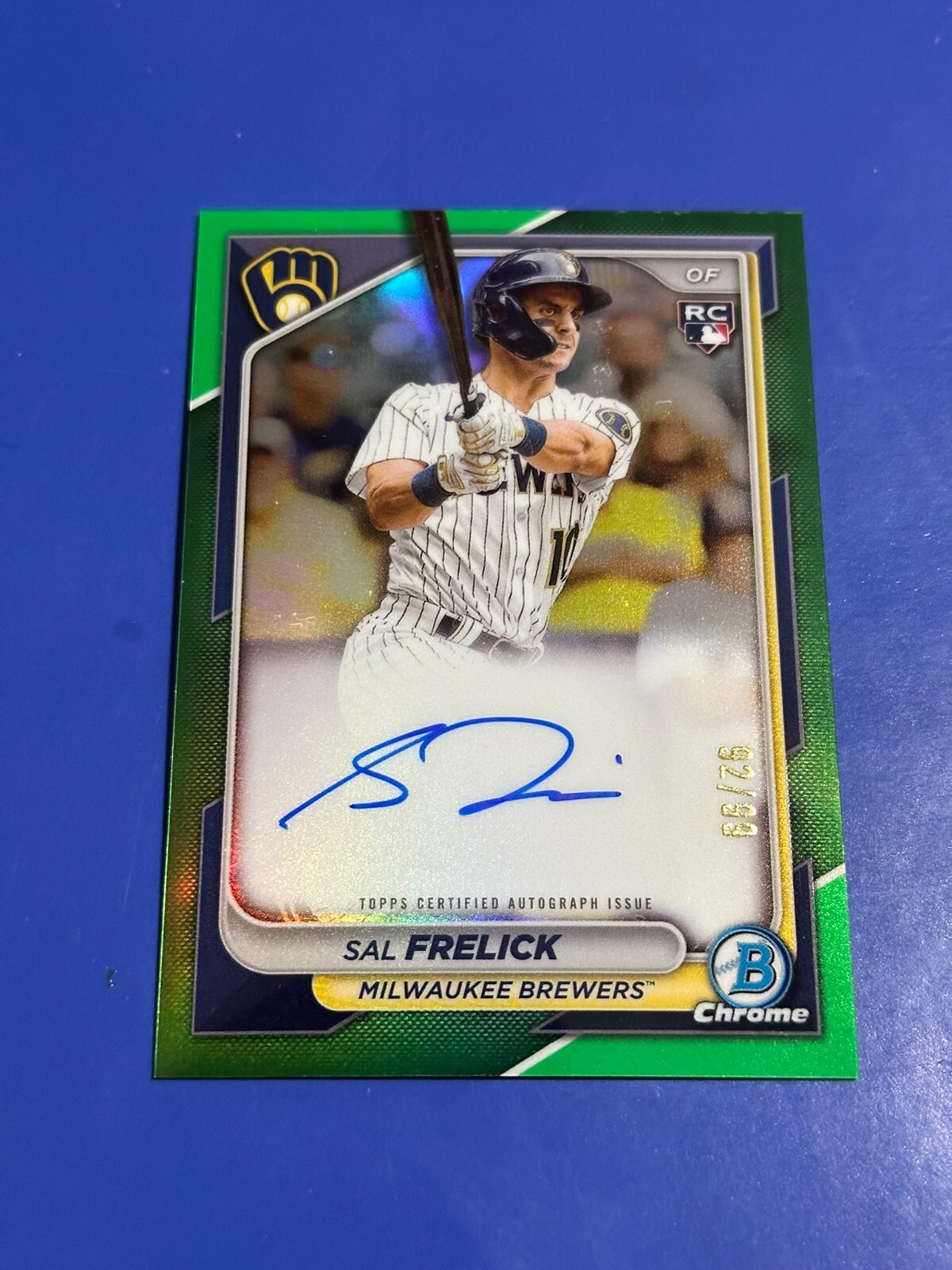 2024 Bowman Chrome - #CRA -SF Sal Frelick Green Refractor Auto /99