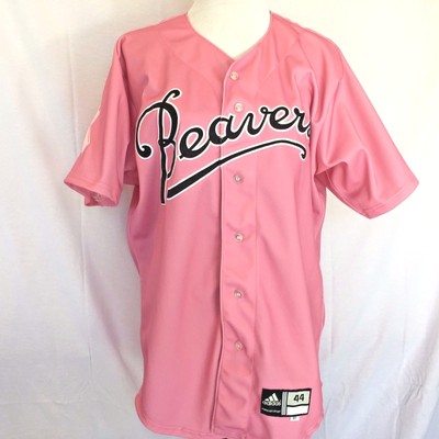 pink baseball jersey