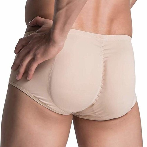 Mens Underwear Padded Boxers Briefs Butt Lifter Hip Enhancer Shorts Shaper Pants - Picture 14 of 27