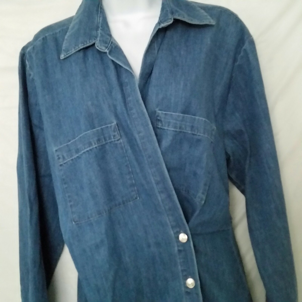 denim wrap dress zara Zara ZW Collection Women's Blue Denim Midi Dress Size Small NWT