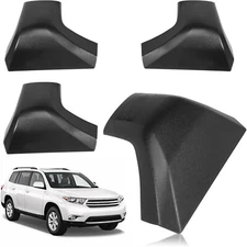 4x Car Roof Rack Cross Bar End Cover Cap For Toyota Highlander XLE XSE 2020-2024