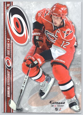 ERIC STAAL CAROLINA HURRICANES NHL FATHEAD TRADEABLES REMOVABLE STICKER 2012 #38