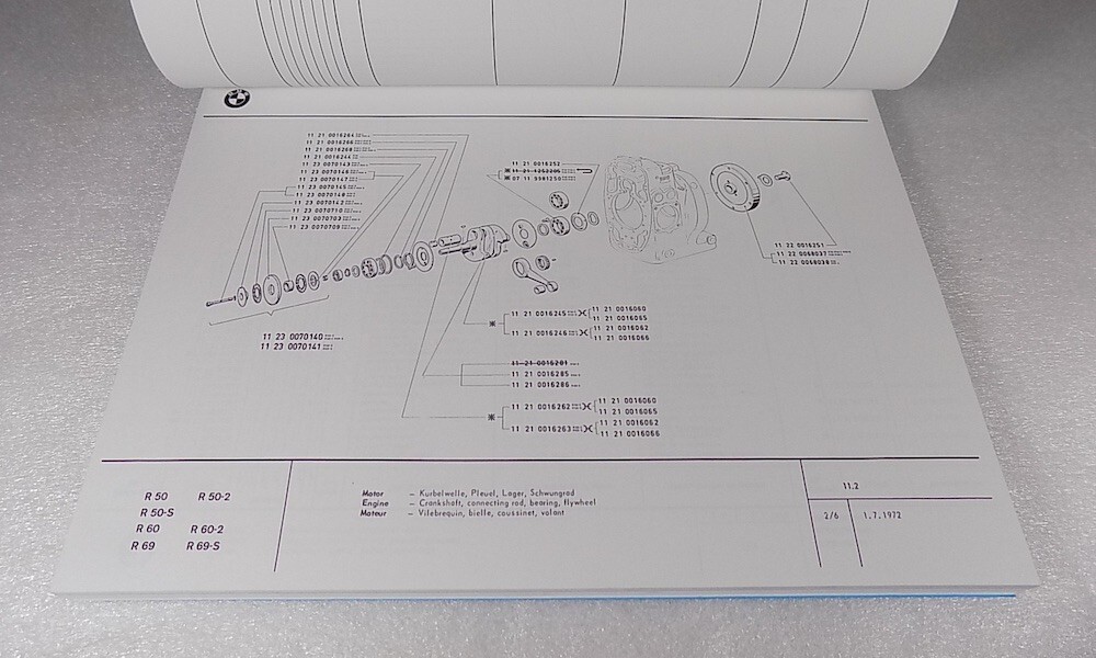 BMW R50 R60 R69S サービスマニュアル&パーツリストセット BMW Motorcycles Workshop Manual R50 R50S R60 R69S (English