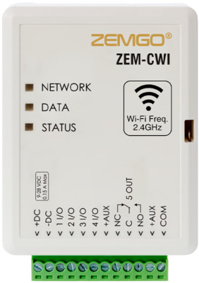 Zemgo ZEM-CWI 2.4 GHZ Smart Mobile Wi-Fi Universal Controller for Access Control