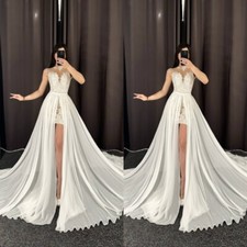 Wedding Dresses Detachable Skirt Off Shoulder Lace Appliques Elegant Bridal Gown