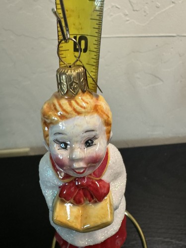 Adornos Christopher Radko Coro Niño y Niña. Pintado a mano. Base móvil. - Imagen 11 de 11