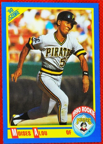 1990 Score 592 Moises Alou Rookie Card Pittsburgh Pirates RC 